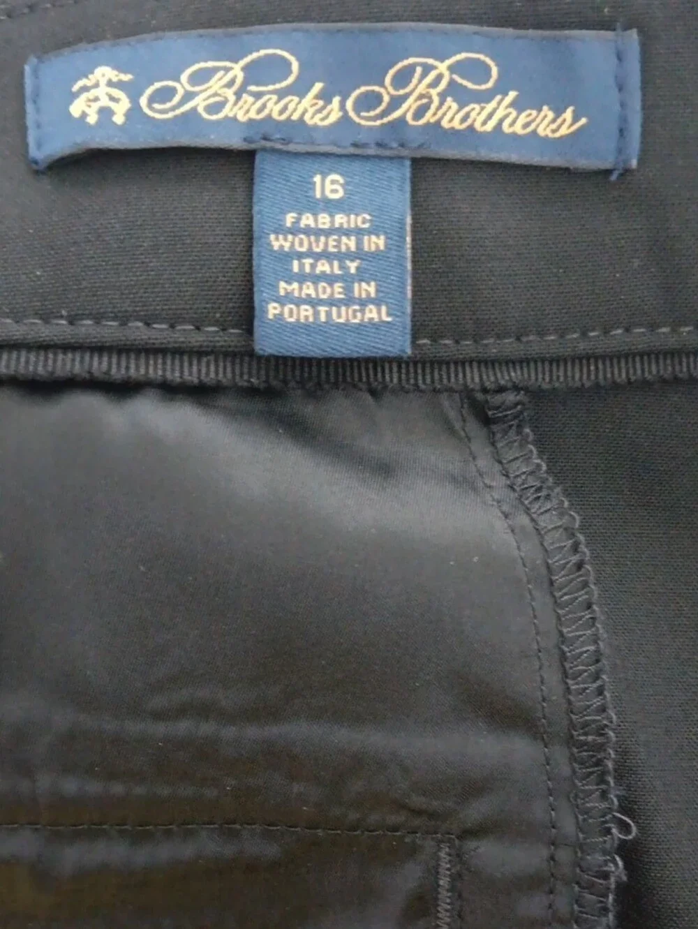 Brooks Brothers Lanificio Di Tollegano Wool Tapered Leg Trousers #3952